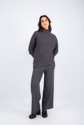 Contour Lined Set -Dark Gray